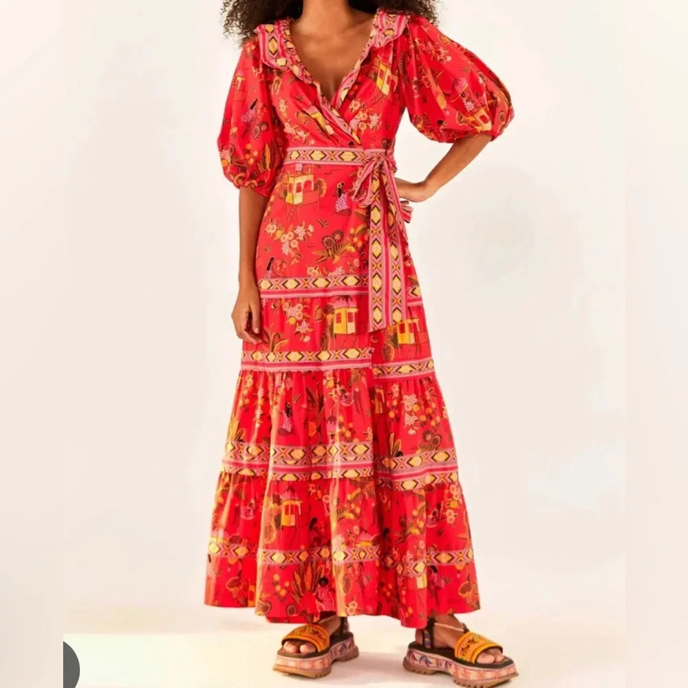 Farm Rio Secret Garden Maxi Dress - Picture 3 of 6